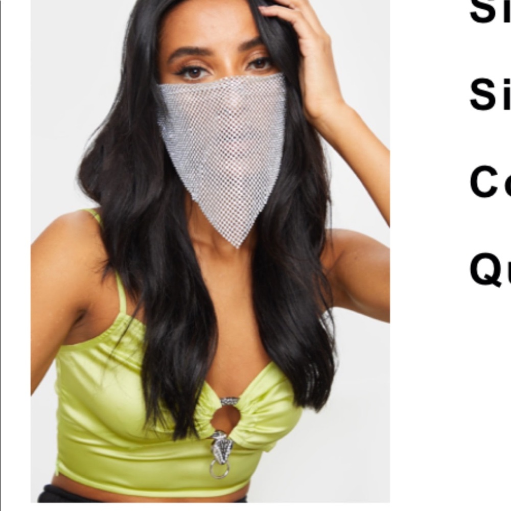 Silver chain mask